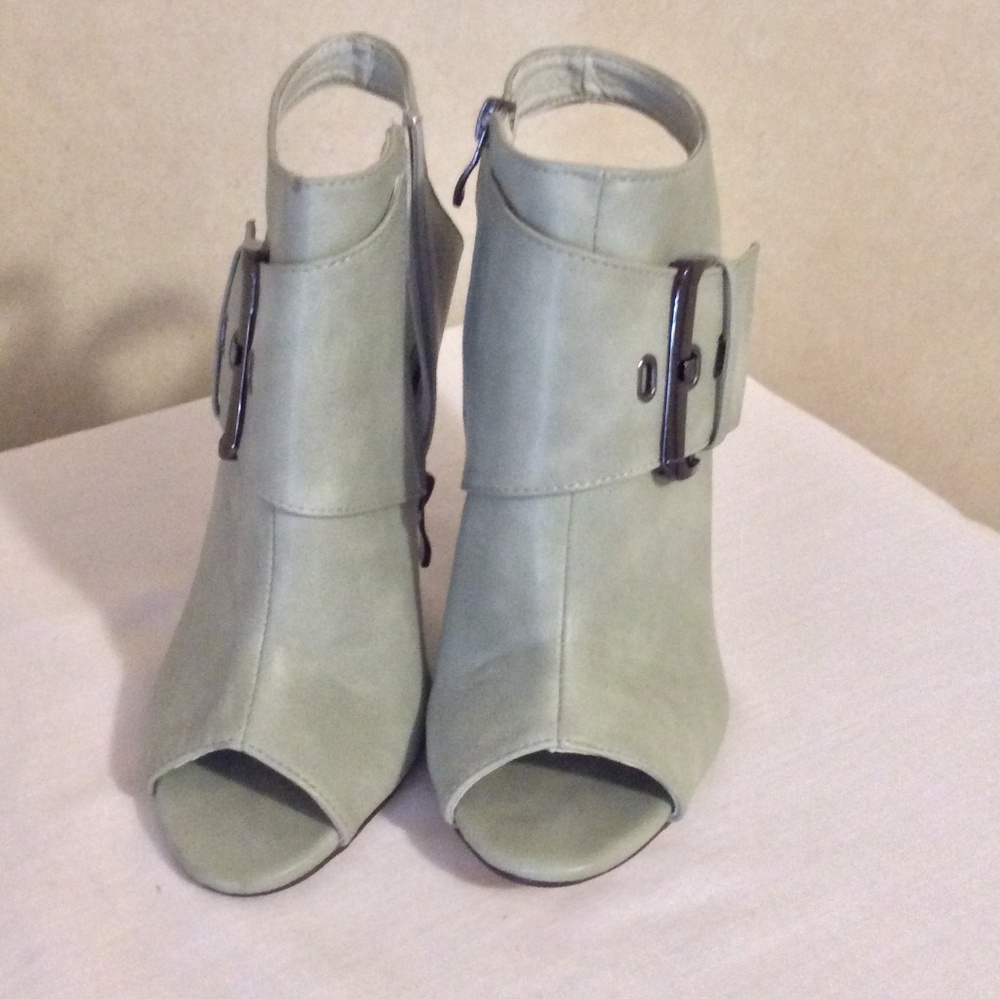 Mint Ice Peep toe Bootie